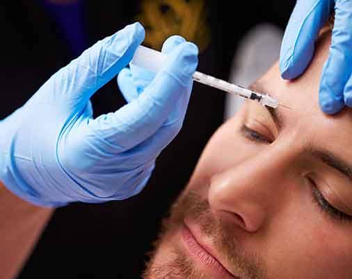 Man getting a BOTOX® injection